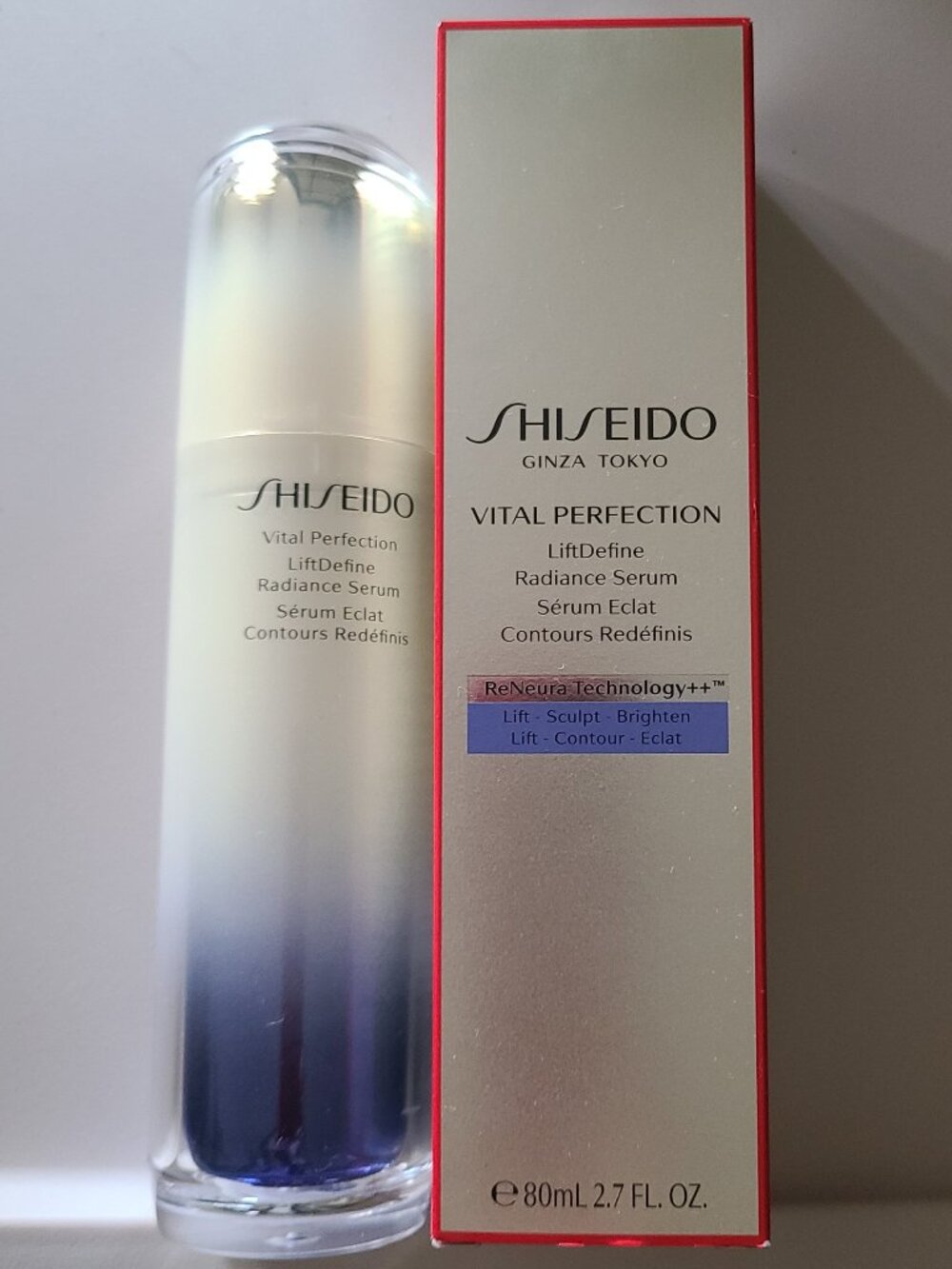 New SHISEIDO 2.7oz 80ml Vital Perfection LIFTDEFINE RADIANCE SERUM